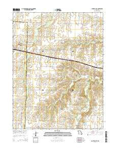 Centralia NE Missouri Current topographic map, 1:24000 scale, 7.5 X 7.5 Minute, Year 2014