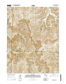 Chapel Hill Missouri Current topographic map, 1:24000 scale, 7.5 X 7.5 Minute, Year 2014