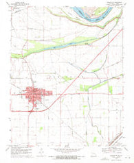 Charleston Missouri Historical topographic map, 1:24000 scale, 7.5 X 7.5 Minute, Year 1969