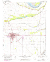 Charleston Missouri Historical topographic map, 1:24000 scale, 7.5 X 7.5 Minute, Year 1969