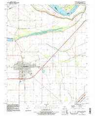 Charleston Missouri Historical topographic map, 1:24000 scale, 7.5 X 7.5 Minute, Year 1993