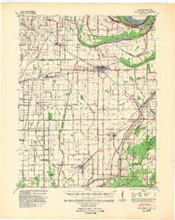 Charleston Missouri Historical topographic map, 1:62500 scale, 15 X 15 Minute, Year 1939