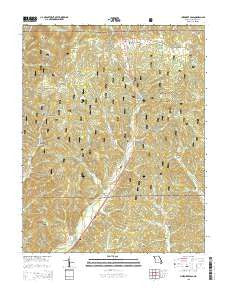 Cherokee Pass Missouri Current topographic map, 1:24000 scale, 7.5 X 7.5 Minute, Year 2015