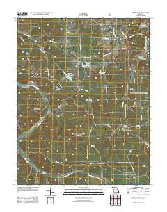 Cherryville Missouri Historical topographic map, 1:24000 scale, 7.5 X 7.5 Minute, Year 2012