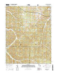 Cherryville Missouri Current topographic map, 1:24000 scale, 7.5 X 7.5 Minute, Year 2015