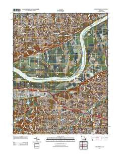 Chesterfield Missouri Historical topographic map, 1:24000 scale, 7.5 X 7.5 Minute, Year 2012
