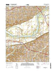 Chesterfield Missouri Current topographic map, 1:24000 scale, 7.5 X 7.5 Minute, Year 2015