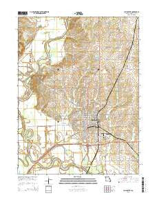Chillicothe Missouri Current topographic map, 1:24000 scale, 7.5 X 7.5 Minute, Year 2015