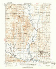 Chillicothe Missouri Historical topographic map, 1:62500 scale, 15 X 15 Minute, Year 1921