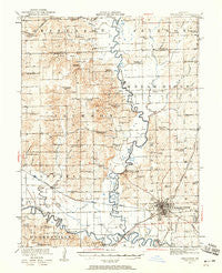 Chillicothe Missouri Historical topographic map, 1:62500 scale, 15 X 15 Minute, Year 1921