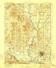 Chillicothe Missouri Historical topographic map, 1:62500 scale, 15 X 15 Minute, Year 1923