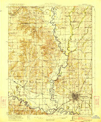 Chillicothe Missouri Historical topographic map, 1:62500 scale, 15 X 15 Minute, Year 1923