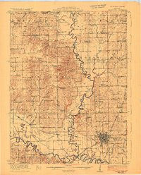 Chillicothe Missouri Historical topographic map, 1:62500 scale, 15 X 15 Minute, Year 1923