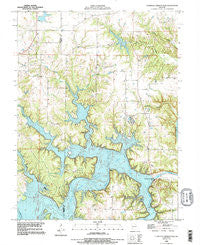 Clarence Cannon Dam Missouri Historical topographic map, 1:24000 scale, 7.5 X 7.5 Minute, Year 1990