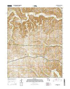 Clarksburg Missouri Current topographic map, 1:24000 scale, 7.5 X 7.5 Minute, Year 2015