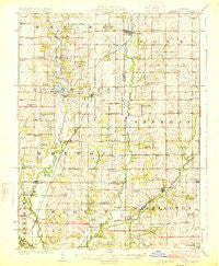Clarksdale Missouri Historical topographic map, 1:62500 scale, 15 X 15 Minute, Year 1925