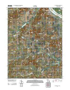 Clarksville Missouri Historical topographic map, 1:24000 scale, 7.5 X 7.5 Minute, Year 2011