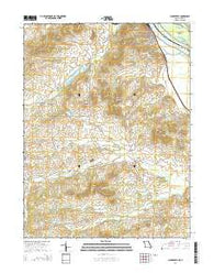 Clarksville Missouri Current topographic map, 1:24000 scale, 7.5 X 7.5 Minute, Year 2014