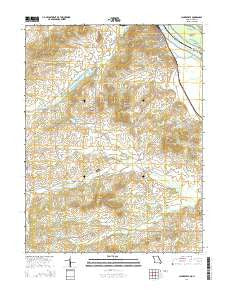 Clarksville Missouri Current topographic map, 1:24000 scale, 7.5 X 7.5 Minute, Year 2014