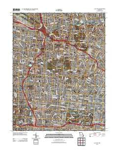 Clayton Missouri Historical topographic map, 1:24000 scale, 7.5 X 7.5 Minute, Year 2012