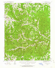 Clear Springs Missouri Historical topographic map, 1:62500 scale, 15 X 15 Minute, Year 1945