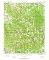 Clear Springs Missouri Historical topographic map, 1:62500 scale, 15 X 15 Minute, Year 1945