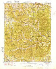 Clear Springs Missouri Historical topographic map, 1:62500 scale, 15 X 15 Minute, Year 1948