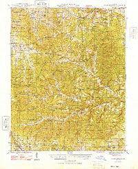 Clear Springs Missouri Historical topographic map, 1:62500 scale, 15 X 15 Minute, Year 1948