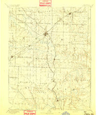 Clinton Missouri Historical topographic map, 1:125000 scale, 30 X 30 Minute, Year 1894