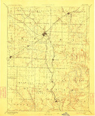 Clinton Missouri Historical topographic map, 1:125000 scale, 30 X 30 Minute, Year 1894
