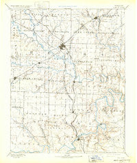 Clinton Missouri Historical topographic map, 1:125000 scale, 30 X 30 Minute, Year 1894