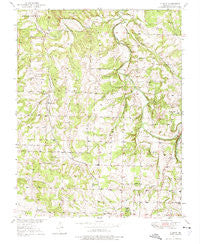 Cliquot Missouri Historical topographic map, 1:24000 scale, 7.5 X 7.5 Minute, Year 1950