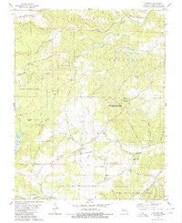 Coffman Missouri Historical topographic map, 1:24000 scale, 7.5 X 7.5 Minute, Year 1980