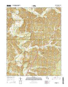 Coldwater Missouri Current topographic map, 1:24000 scale, 7.5 X 7.5 Minute, Year 2015