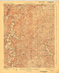 Coldwater Missouri Historical topographic map, 1:62500 scale, 15 X 15 Minute, Year 1930