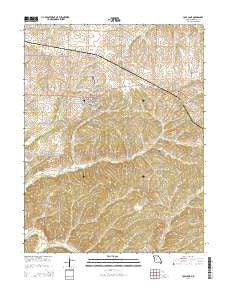 Cole Camp Missouri Current topographic map, 1:24000 scale, 7.5 X 7.5 Minute, Year 2014