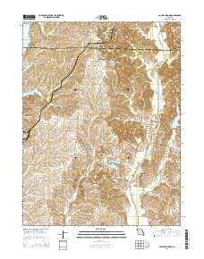 College Mound Missouri Current topographic map, 1:24000 scale, 7.5 X 7.5 Minute, Year 2014