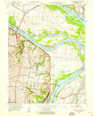 Columbia Bottom Missouri Historical topographic map, 1:24000 scale, 7.5 X 7.5 Minute, Year 1951