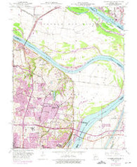 Columbia Bottom Missouri Historical topographic map, 1:24000 scale, 7.5 X 7.5 Minute, Year 1951