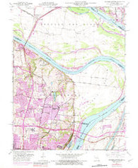 Columbia Bottom Missouri Historical topographic map, 1:24000 scale, 7.5 X 7.5 Minute, Year 1951