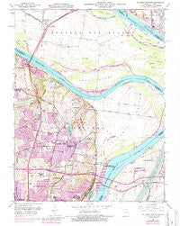 Columbia Bottom Missouri Historical topographic map, 1:24000 scale, 7.5 X 7.5 Minute, Year 1951