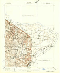 Columbia Bottom Missouri Historical topographic map, 1:24000 scale, 7.5 X 7.5 Minute, Year 1935