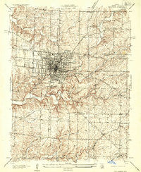 Columbia Missouri Historical topographic map, 1:24000 scale, 7.5 X 7.5 Minute, Year 1935