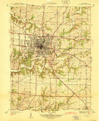 Columbia Missouri Historical topographic map, 1:24000 scale, 7.5 X 7.5 Minute, Year 1940