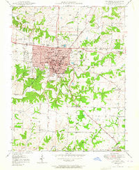 Columbia Missouri Historical topographic map, 1:24000 scale, 7.5 X 7.5 Minute, Year 1948