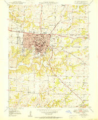 Columbia Missouri Historical topographic map, 1:24000 scale, 7.5 X 7.5 Minute, Year 1950