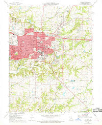 Columbia Missouri Historical topographic map, 1:24000 scale, 7.5 X 7.5 Minute, Year 1967