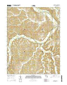 Cooper Hill Missouri Current topographic map, 1:24000 scale, 7.5 X 7.5 Minute, Year 2015