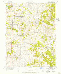 Cornelia Missouri Historical topographic map, 1:24000 scale, 7.5 X 7.5 Minute, Year 1955
