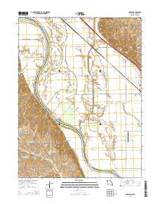 Corning Missouri Current topographic map, 1:24000 scale, 7.5 X 7.5 Minute, Year 2014